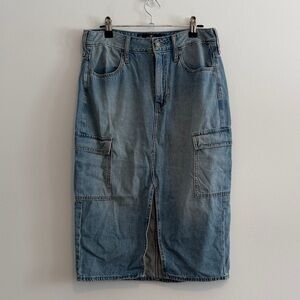 NWOT Hollister Light Blue High-Rise Denim Skirt